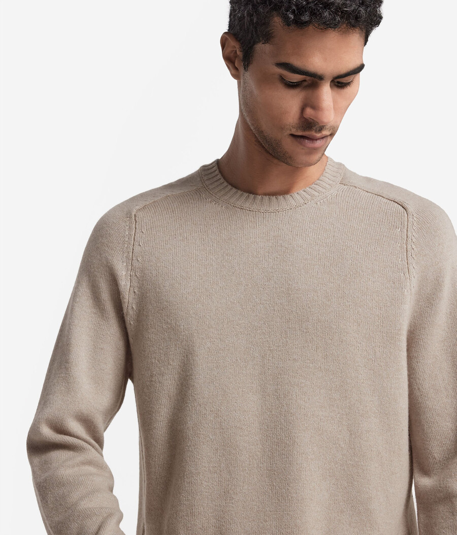 ultraweicher kaschmirpullover mit rundhalsausschnitt