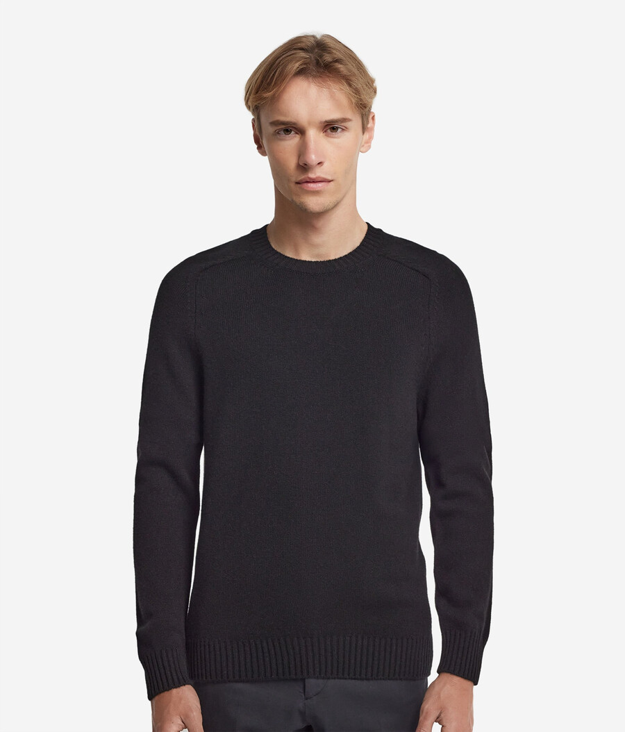 ultraweicher kaschmirpullover mit rundhalsausschnitt