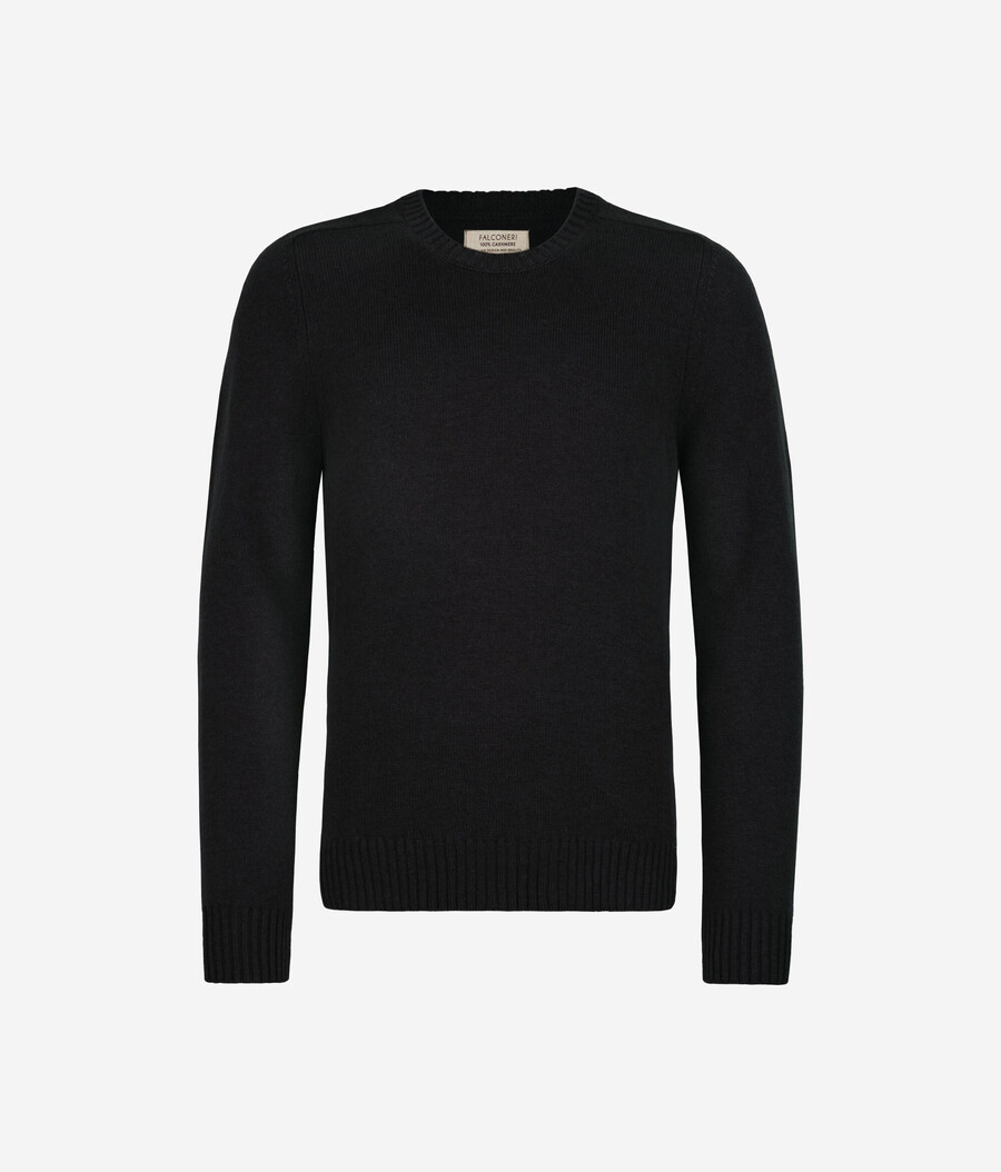 ultraweicher kaschmirpullover mit rundhalsausschnitt
