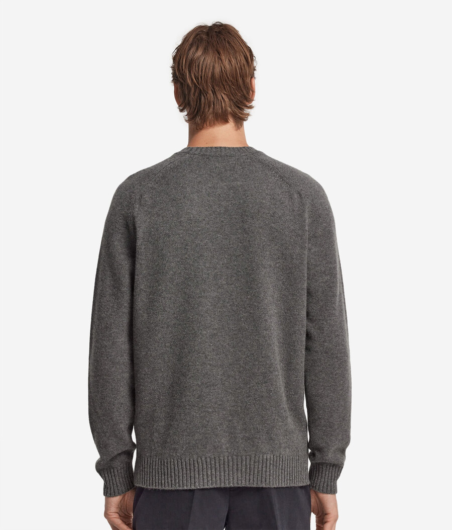 ultraweicher kaschmirpullover mit rundhalsausschnitt