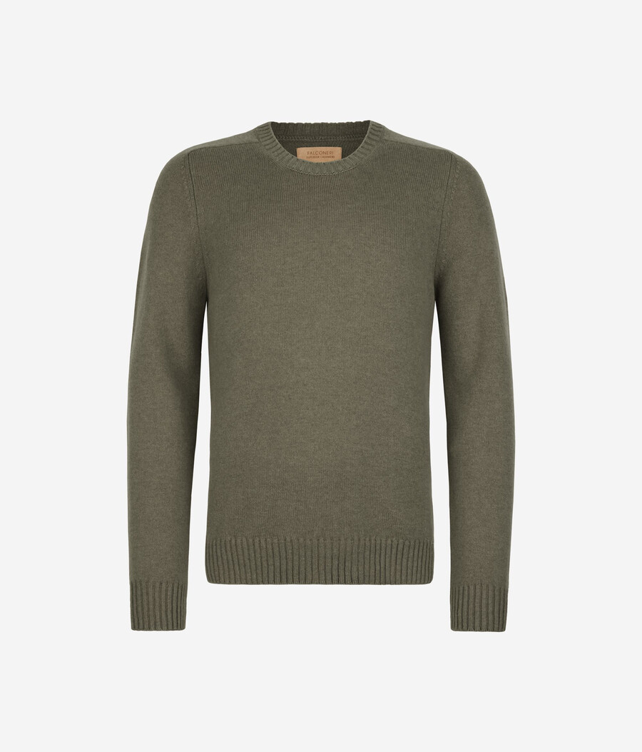 ultraweicher kaschmirpullover mit rundhalsausschnitt