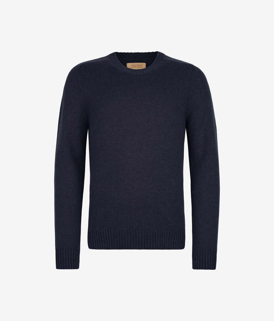 ultraweicher kaschmirpullover mit rundhalsausschnitt