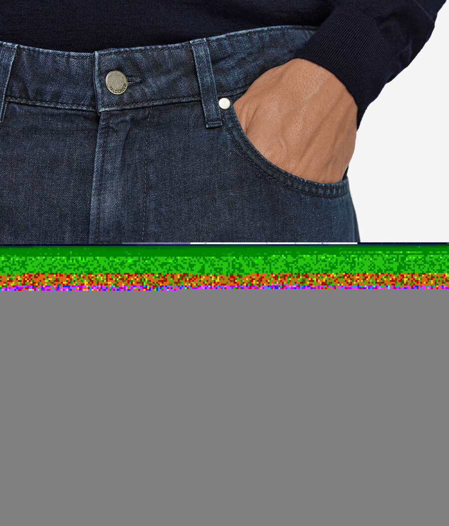 jeans aus baumwolle und leinen