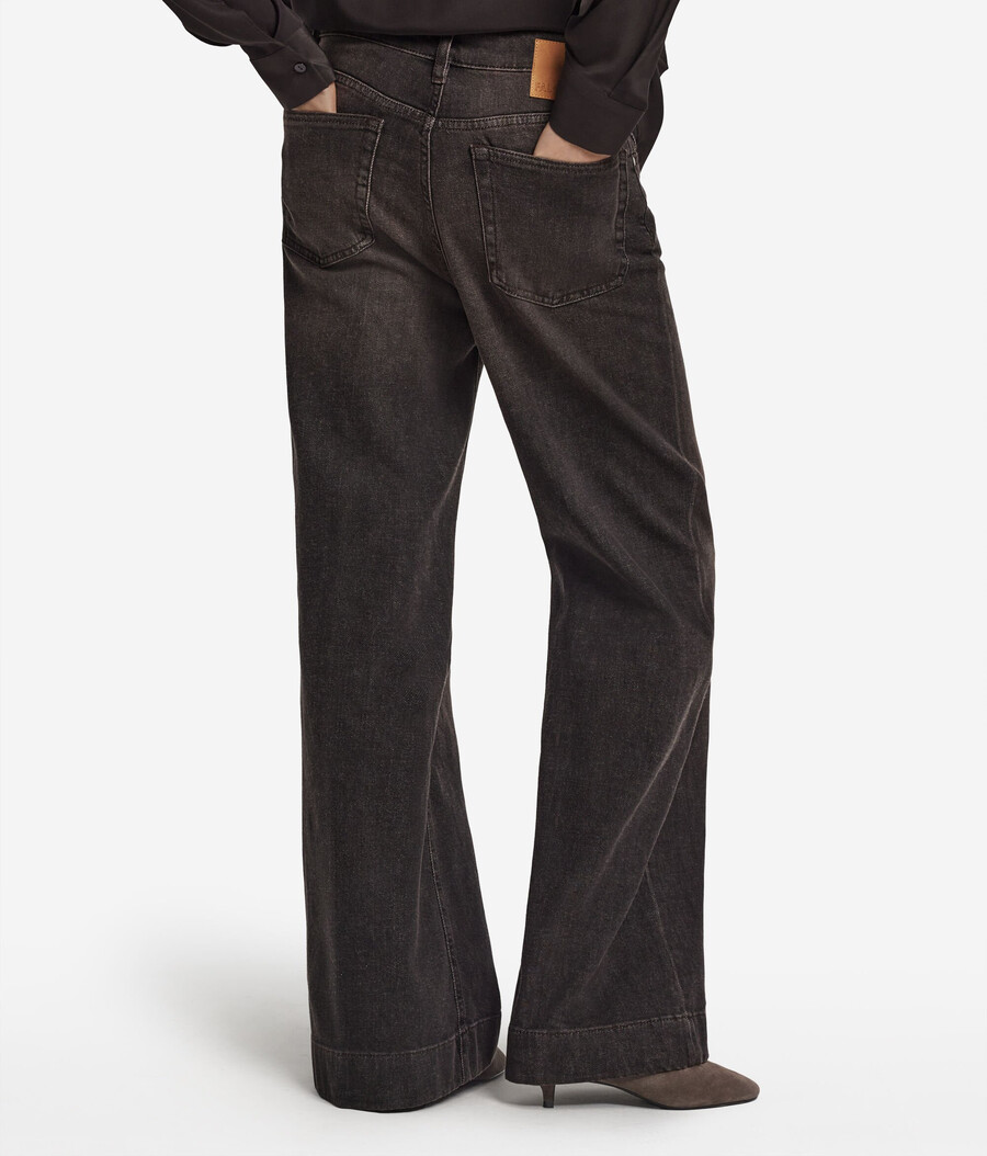 schlaghose aus kaschmir-denim