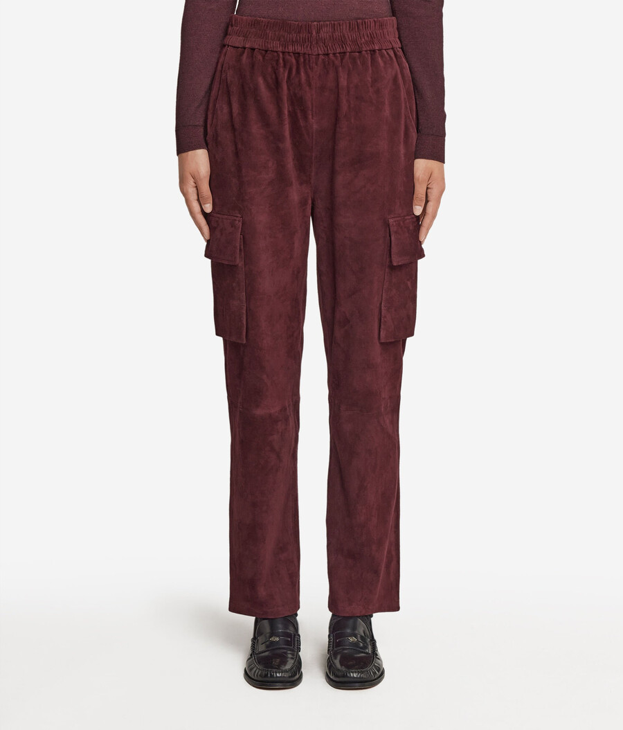 wildleder-cargohose
