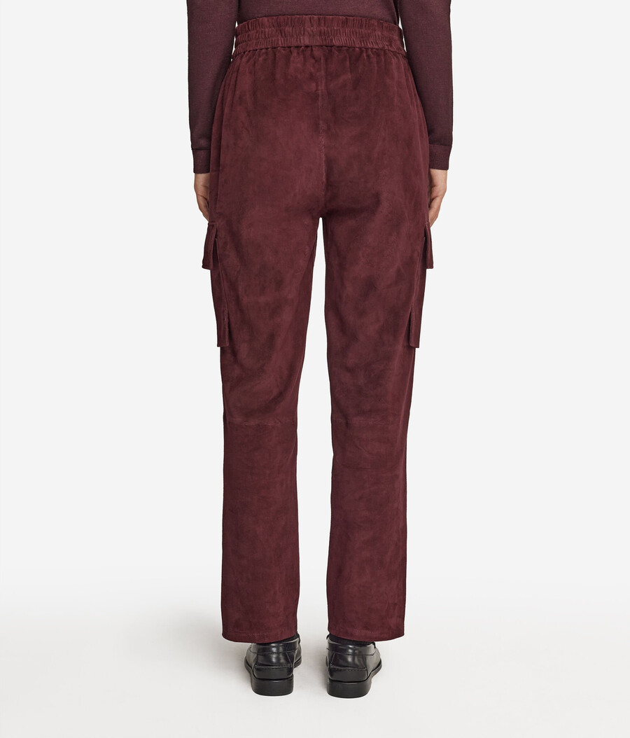 wildleder-cargohose