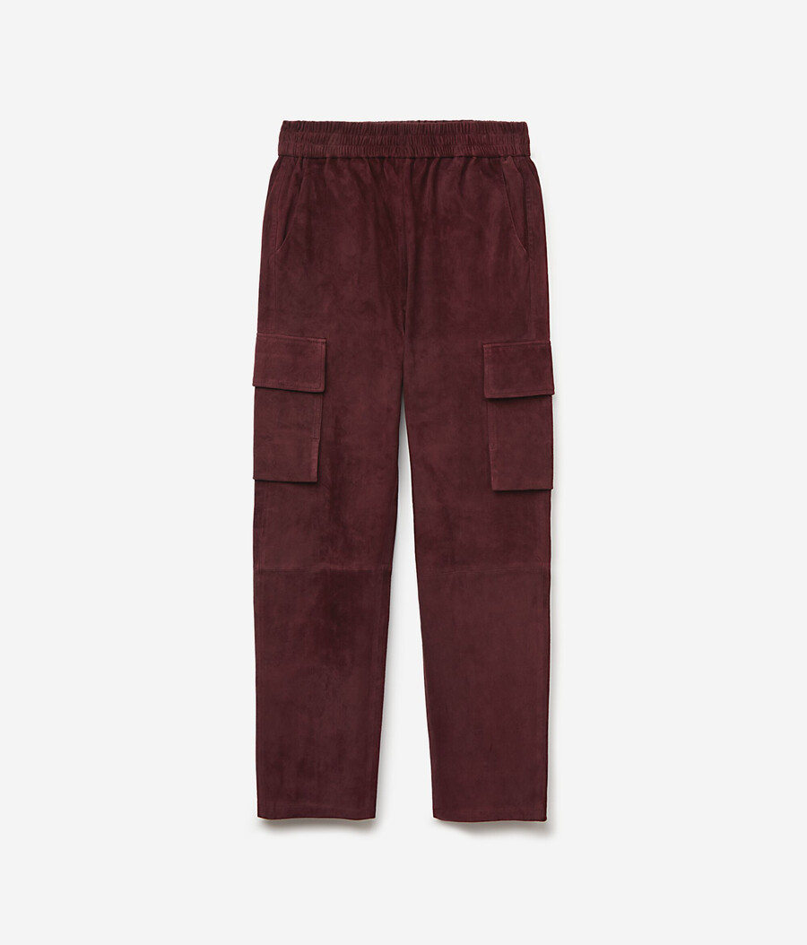 wildleder-cargohose