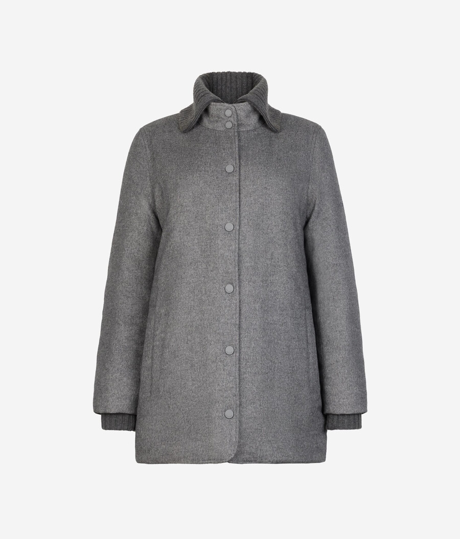 daunenjacke aus seide und kaschmir