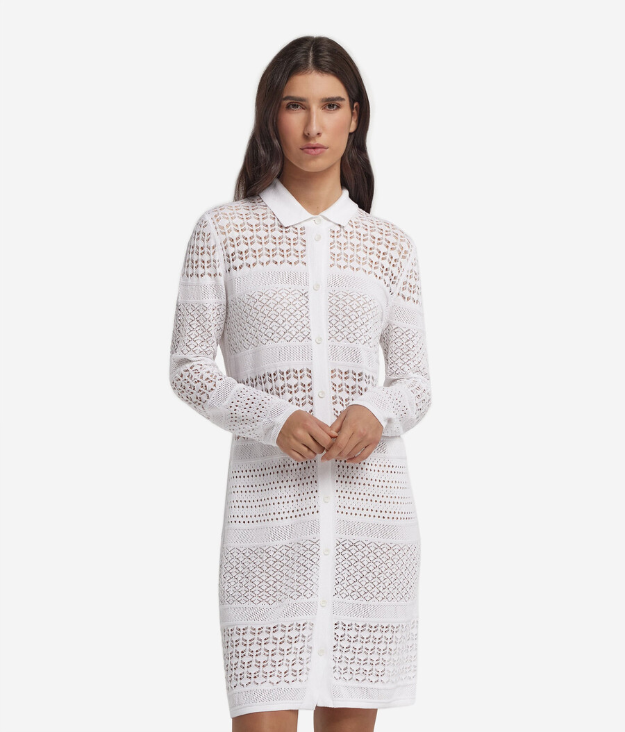häkelhemdkleid aus baumwolle