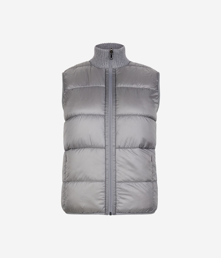 wendeweste aus bouclé und nylon
