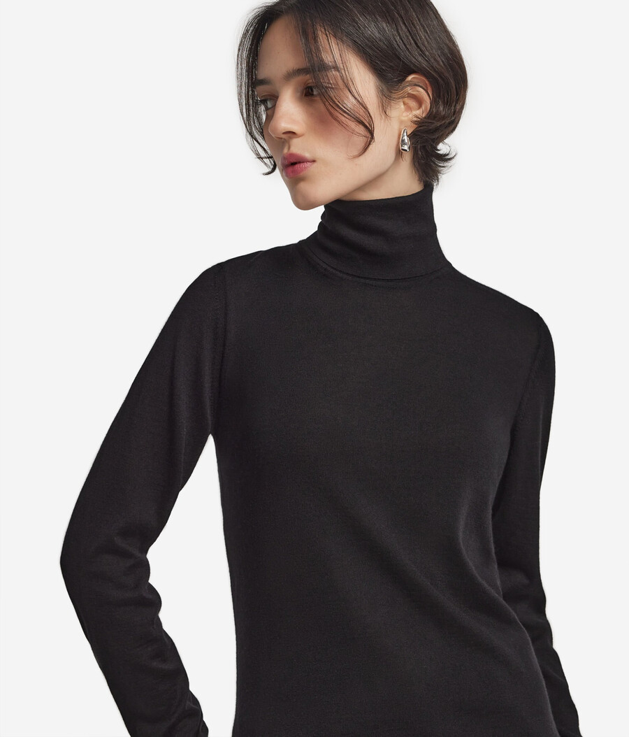ultrafeiner kaschmir-rollkragenpullover