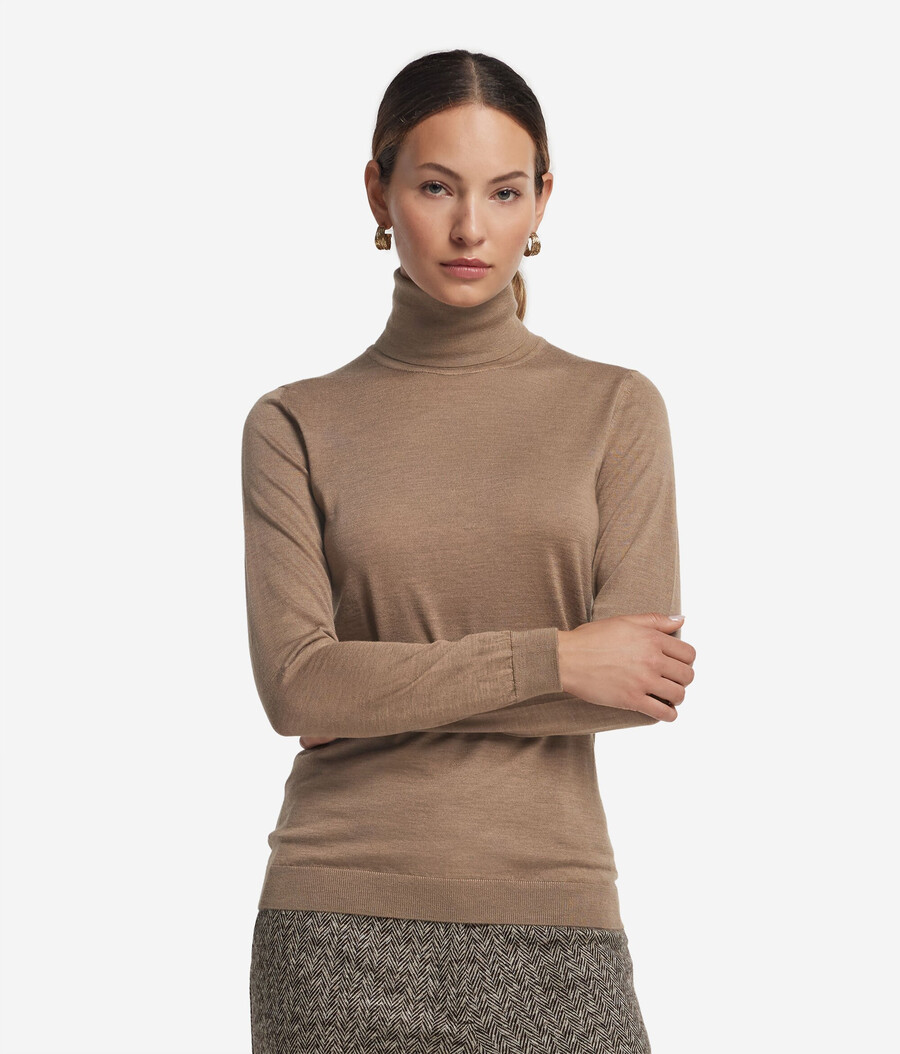 ultrafeiner kaschmir-rollkragenpullover