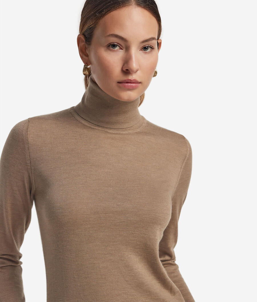ultrafeiner kaschmir-rollkragenpullover