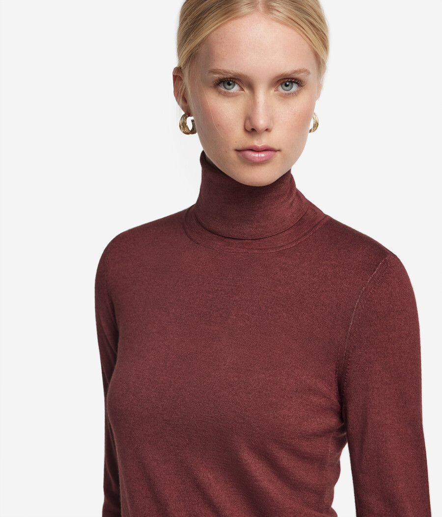 ultrafeiner kaschmir-rollkragenpullover