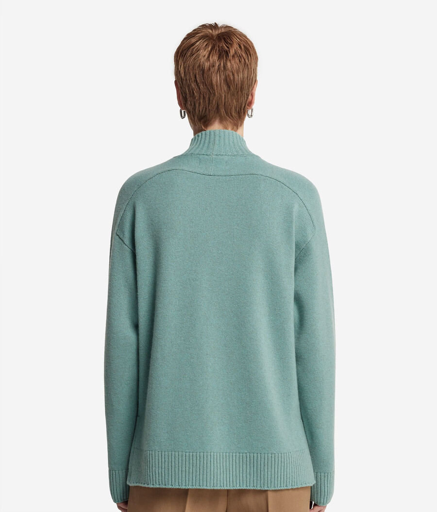 ultraweicher kaschmir-rollkragenpullover mit eingesetzten Ärmeln