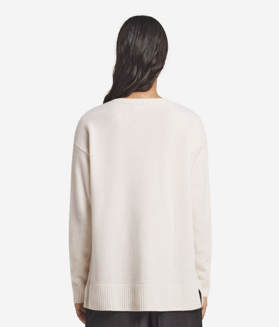 ultraweicher kaschmirpullover mit zopfmuster