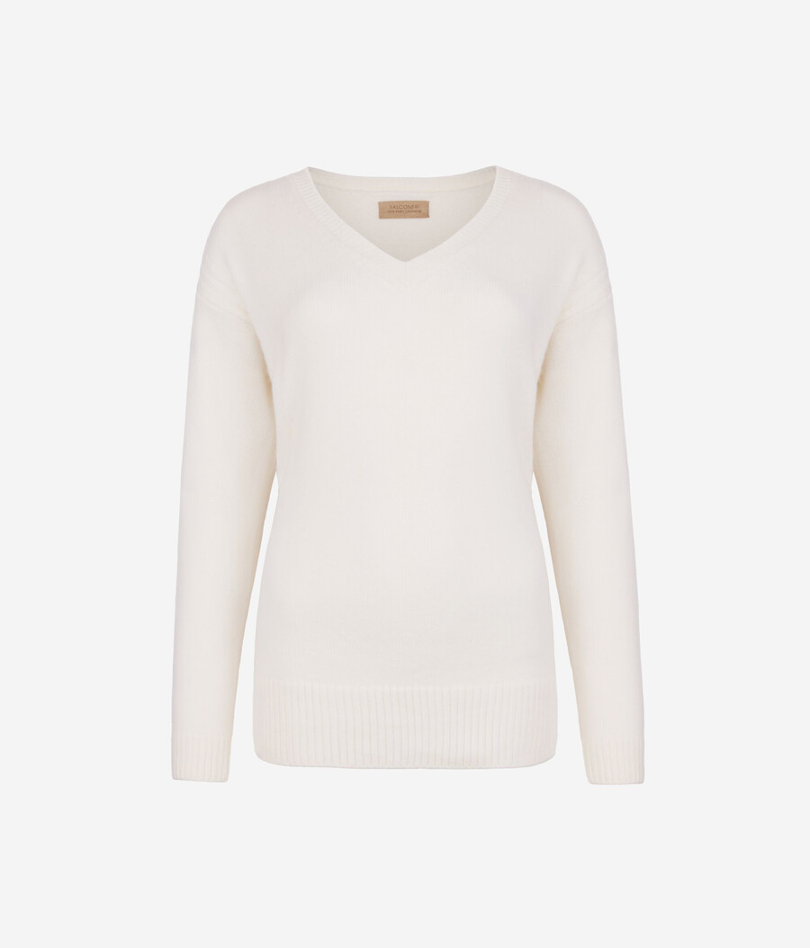 ultraweicher kaschmirpullover mit zopfmuster