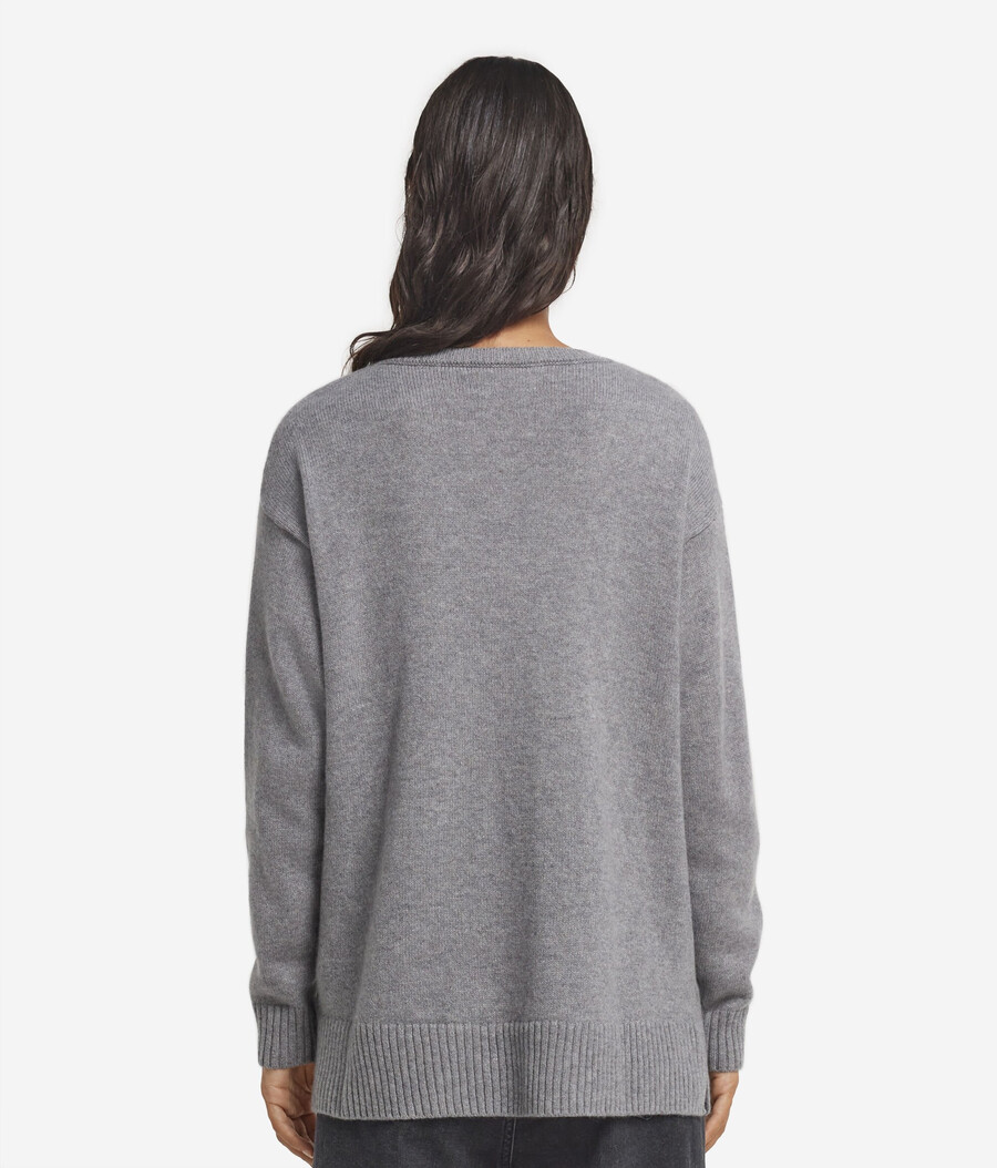 ultraweicher kaschmirpullover mit zopfmuster