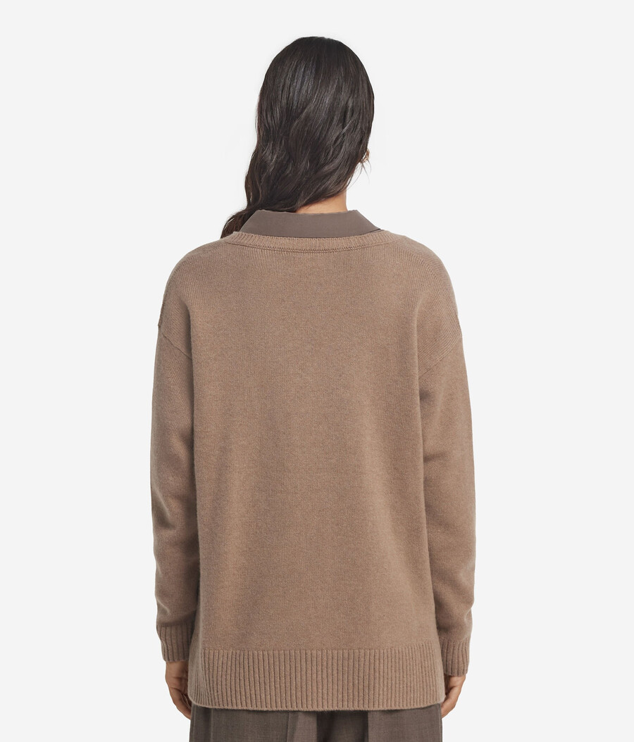 ultraweicher kaschmirpullover mit zopfmuster