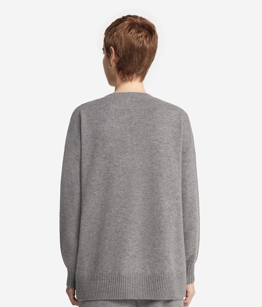 kaschmirpullover mit fransen