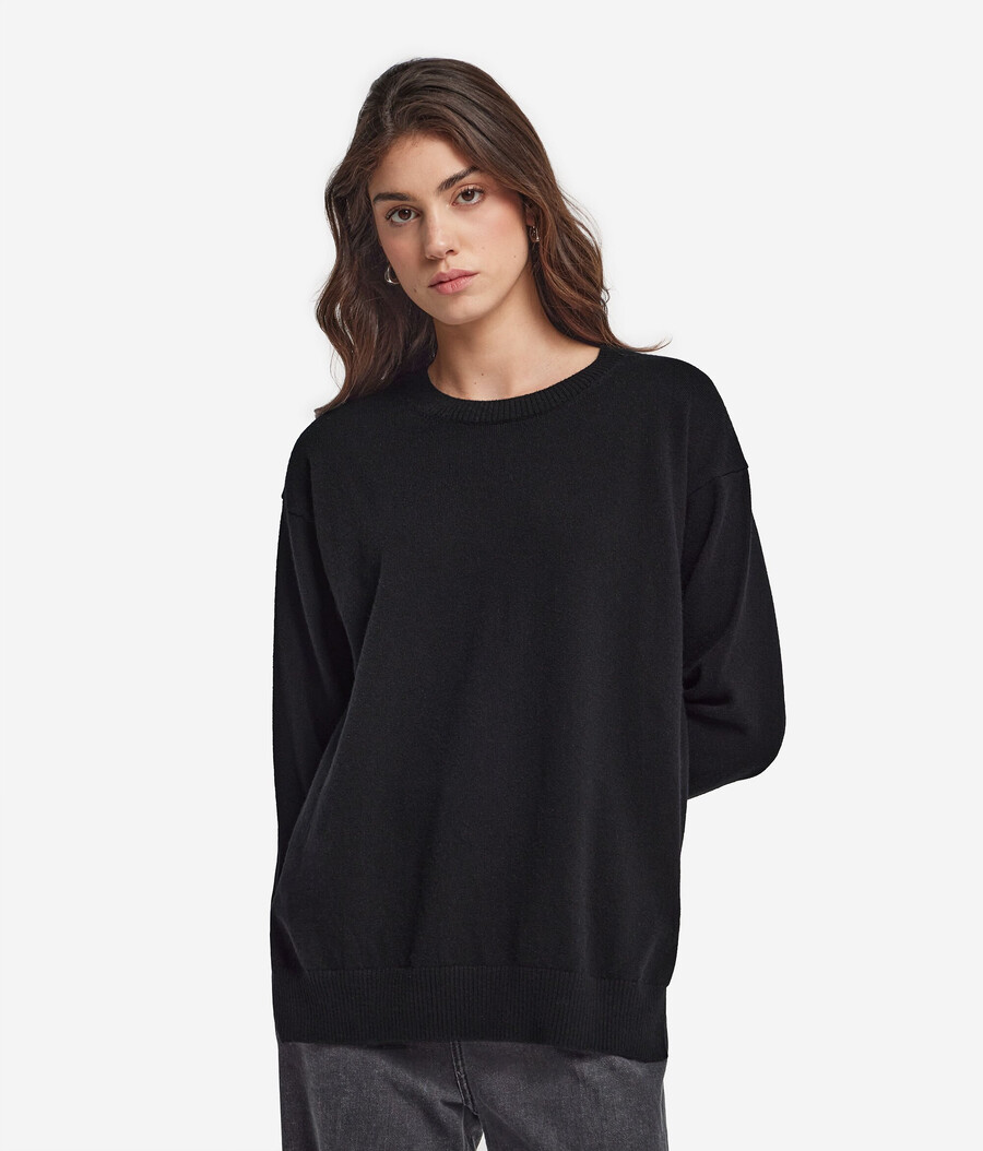 ultraweicher kaschmirpullover mit schlitzen