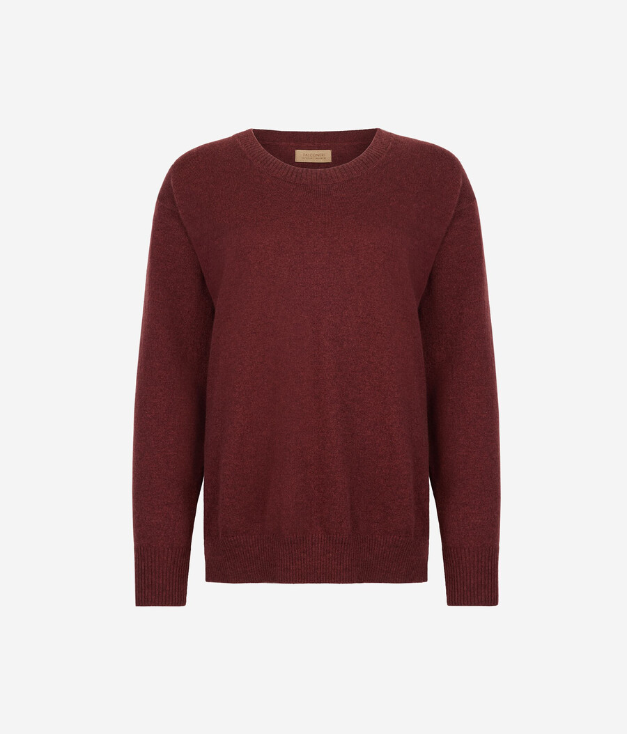ultraweicher kaschmirpullover mit schlitzen