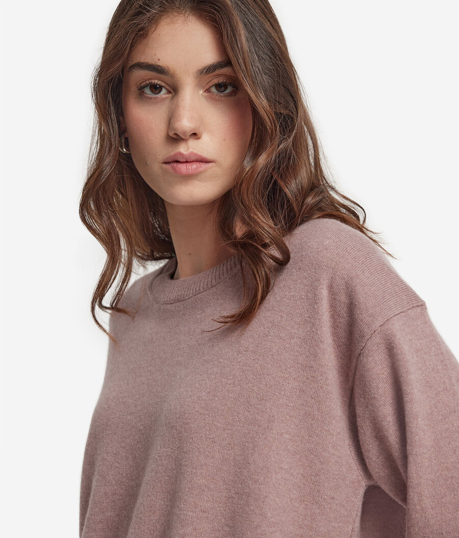 ultraweicher kaschmirpullover mit schlitzen