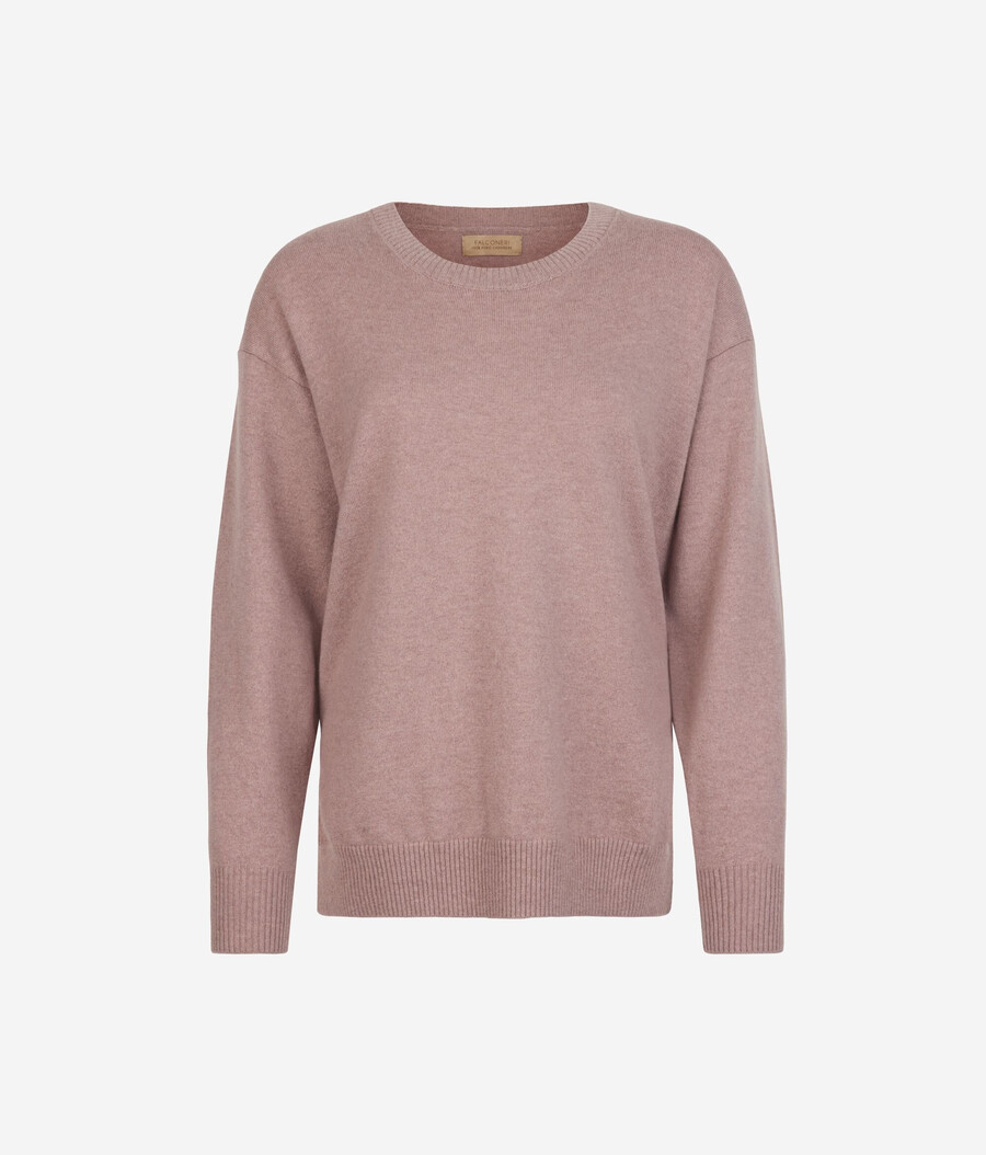 ultraweicher kaschmirpullover mit schlitzen