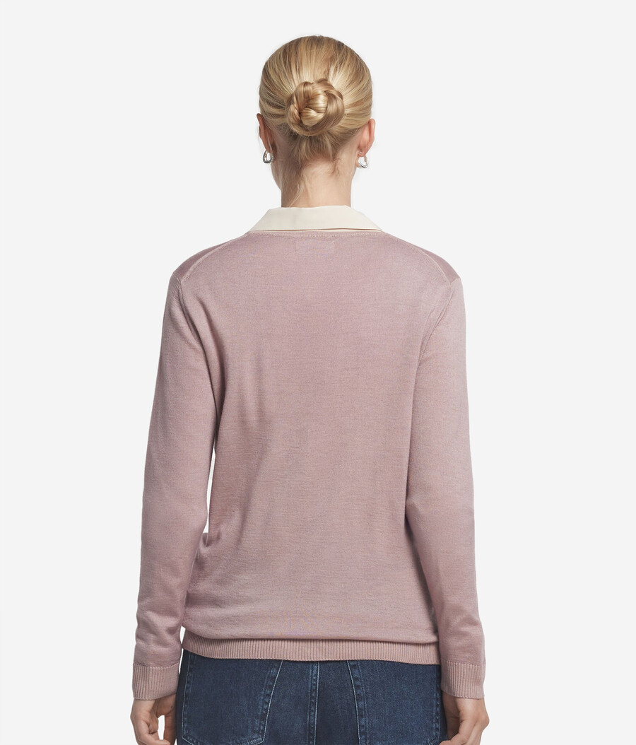 ultrafeiner kaschmirpullover mit v-ausschnitt