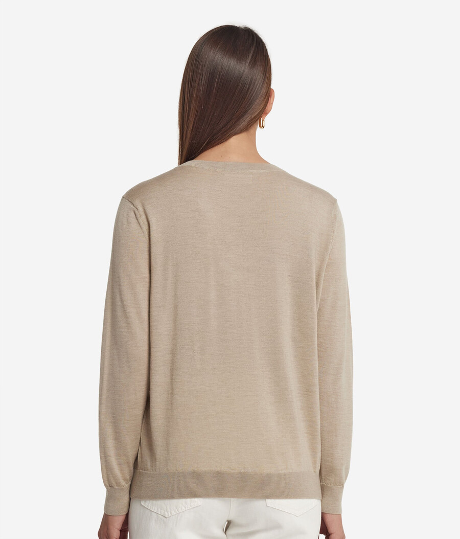 ultrafeiner kaschmirpullover mit v-ausschnitt