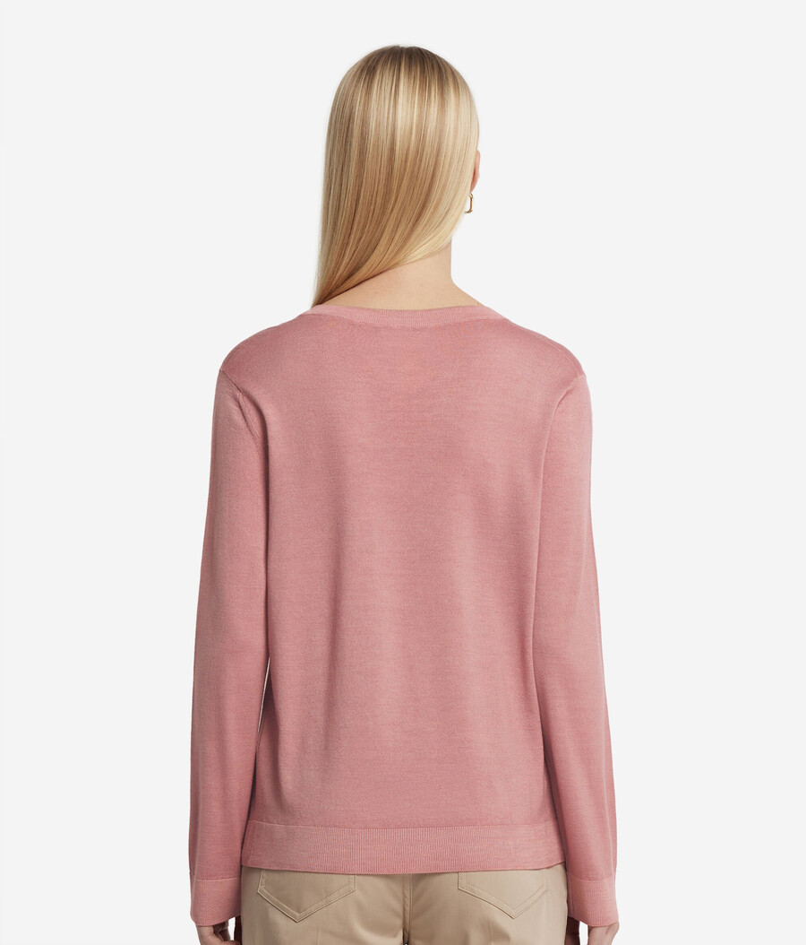 ultrafeiner kaschmirpullover mit v-ausschnitt