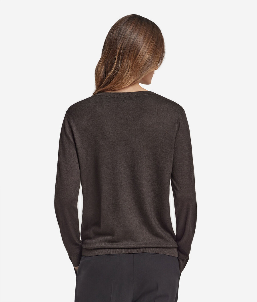 ultrafeiner kaschmirpullover mit v-ausschnitt