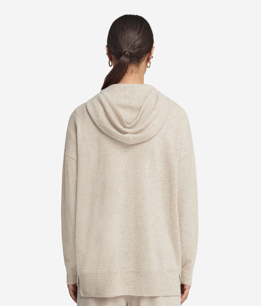 kapuzenpullover aus ultraweichem kaschmir