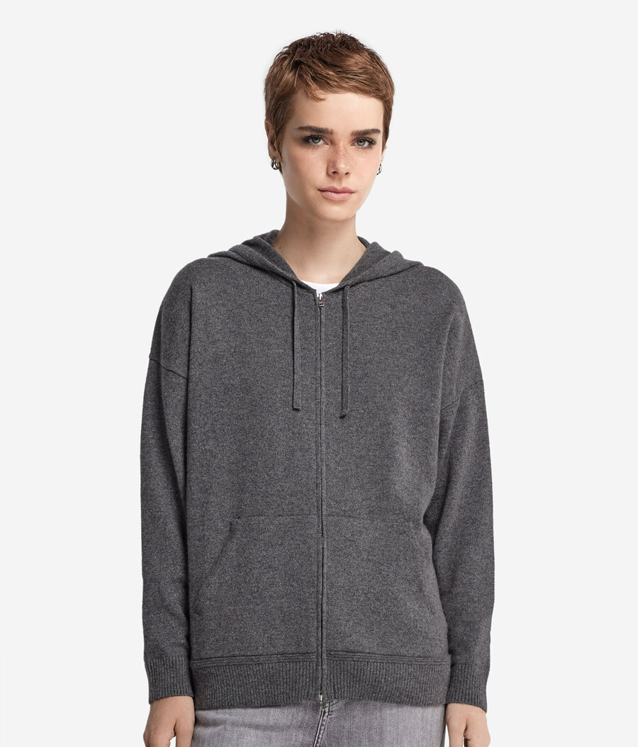 kapuzenpullover aus ultraweichem kaschmir