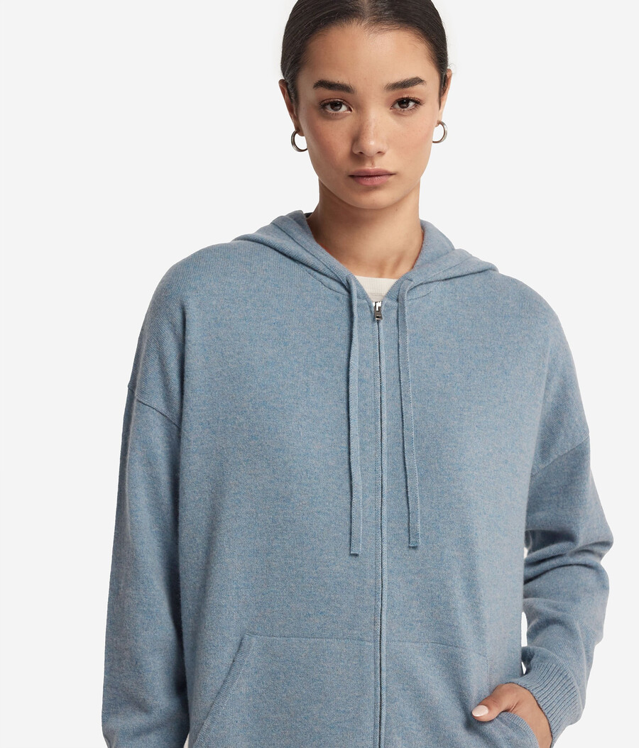 kapuzenpullover aus ultraweichem kaschmir