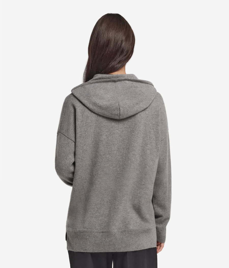 kapuzenpullover aus ultraweichem kaschmir