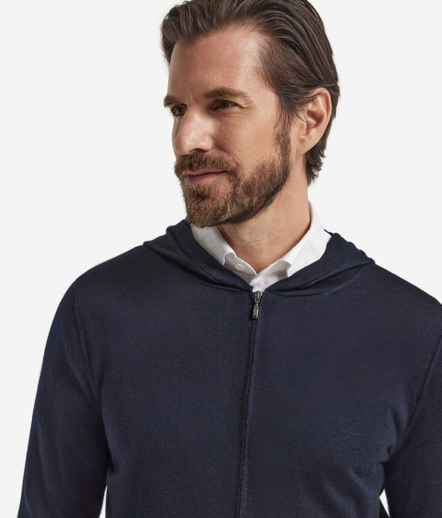 kapuzenpullover aus ultrafeinem kaschmir