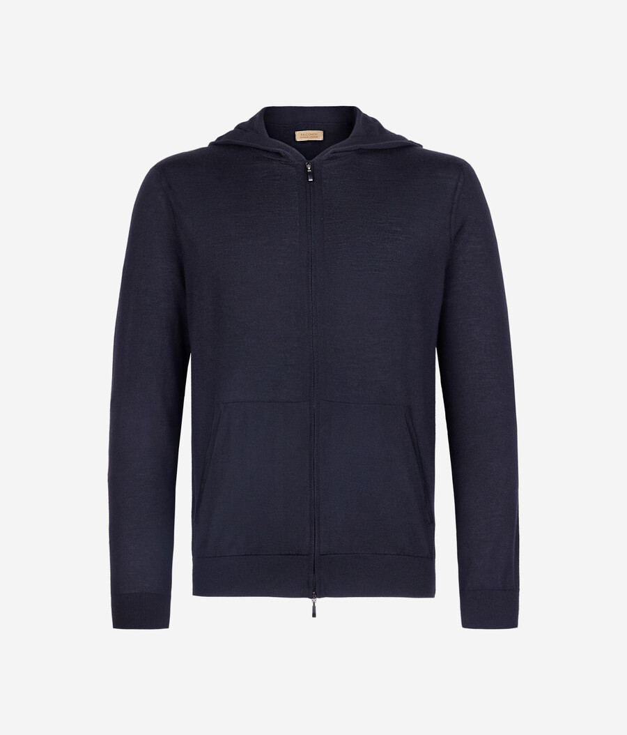 kapuzenpullover aus ultrafeinem kaschmir
