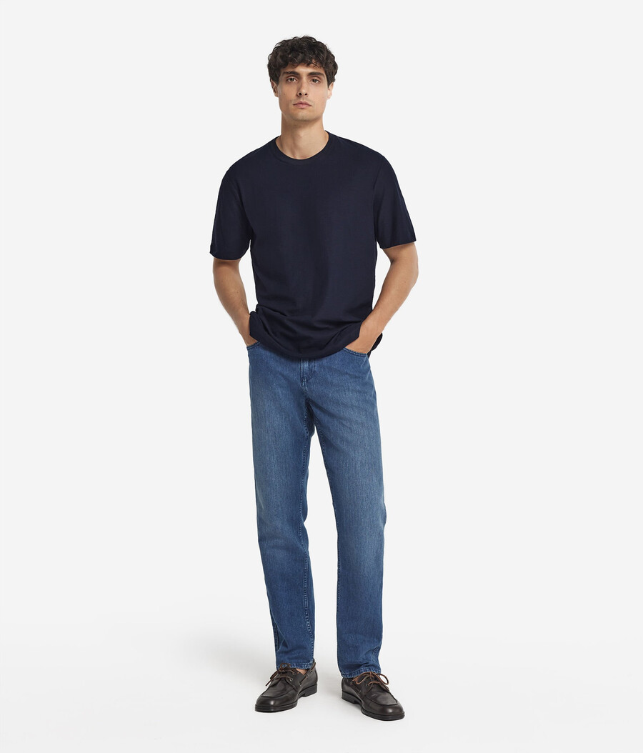 kurzärmeliges t-shirt mit drehnaht