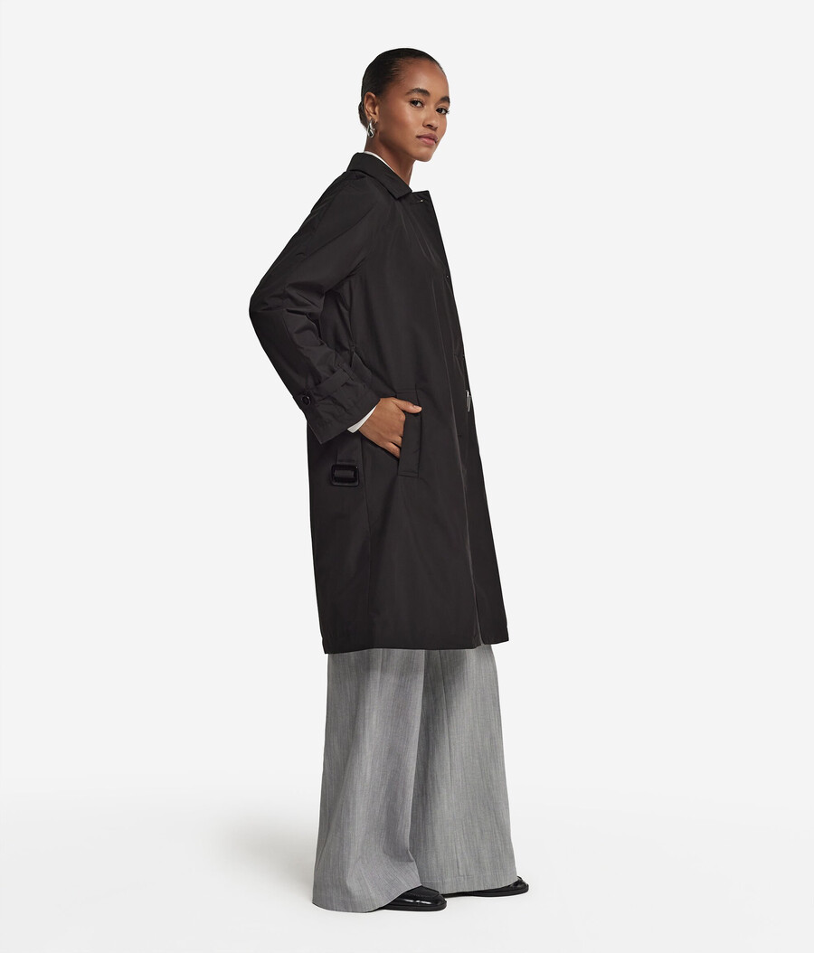 langer technischer trenchcoat