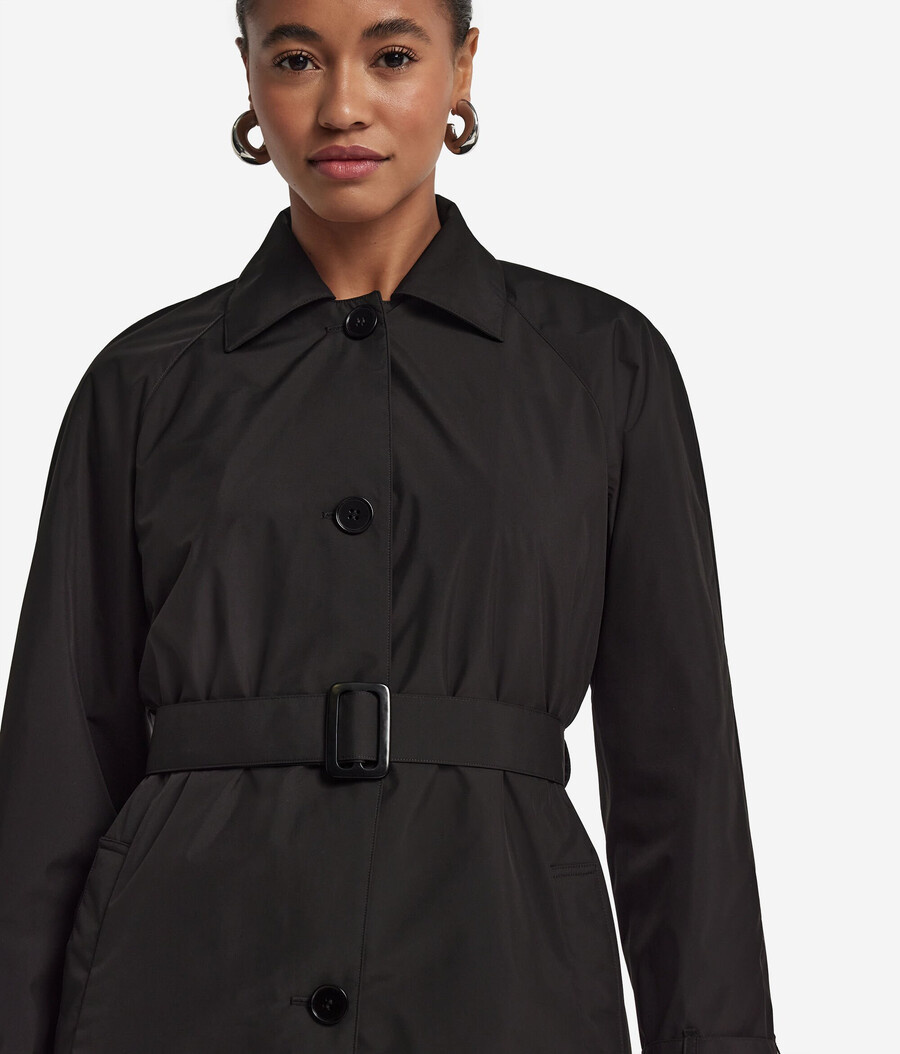 langer technischer trenchcoat
