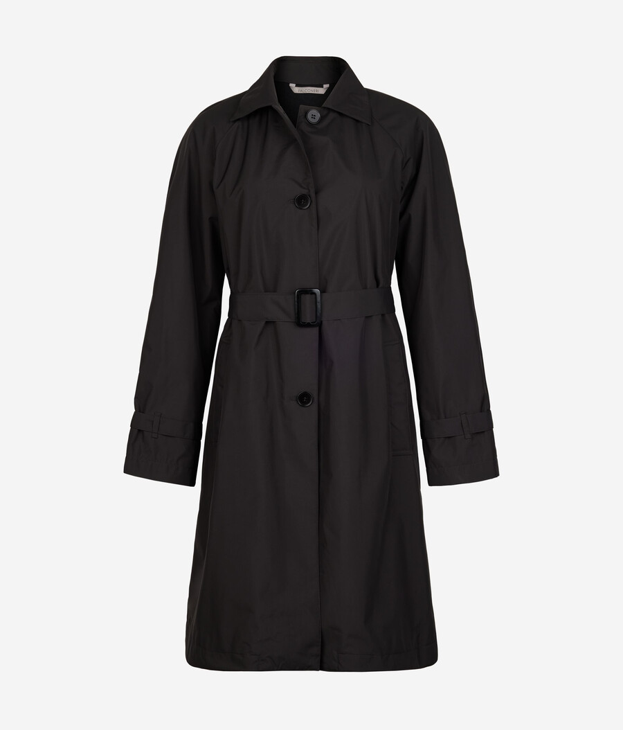 langer technischer trenchcoat