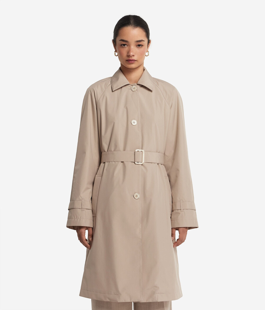 langer technischer trenchcoat