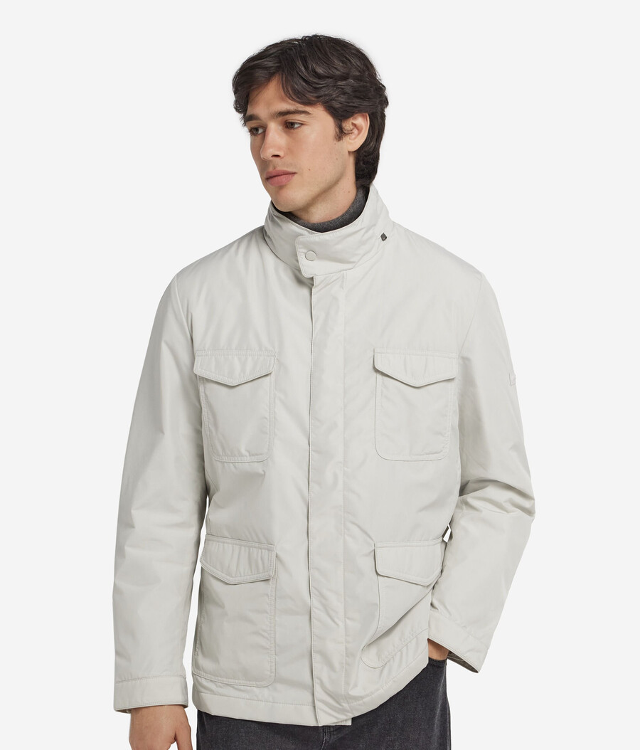 safarijacke aus kaschmir-funktionsgewebe