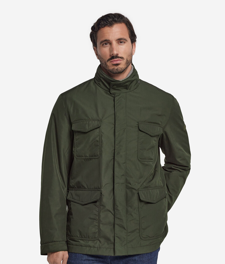 safarijacke aus kaschmir-funktionsgewebe