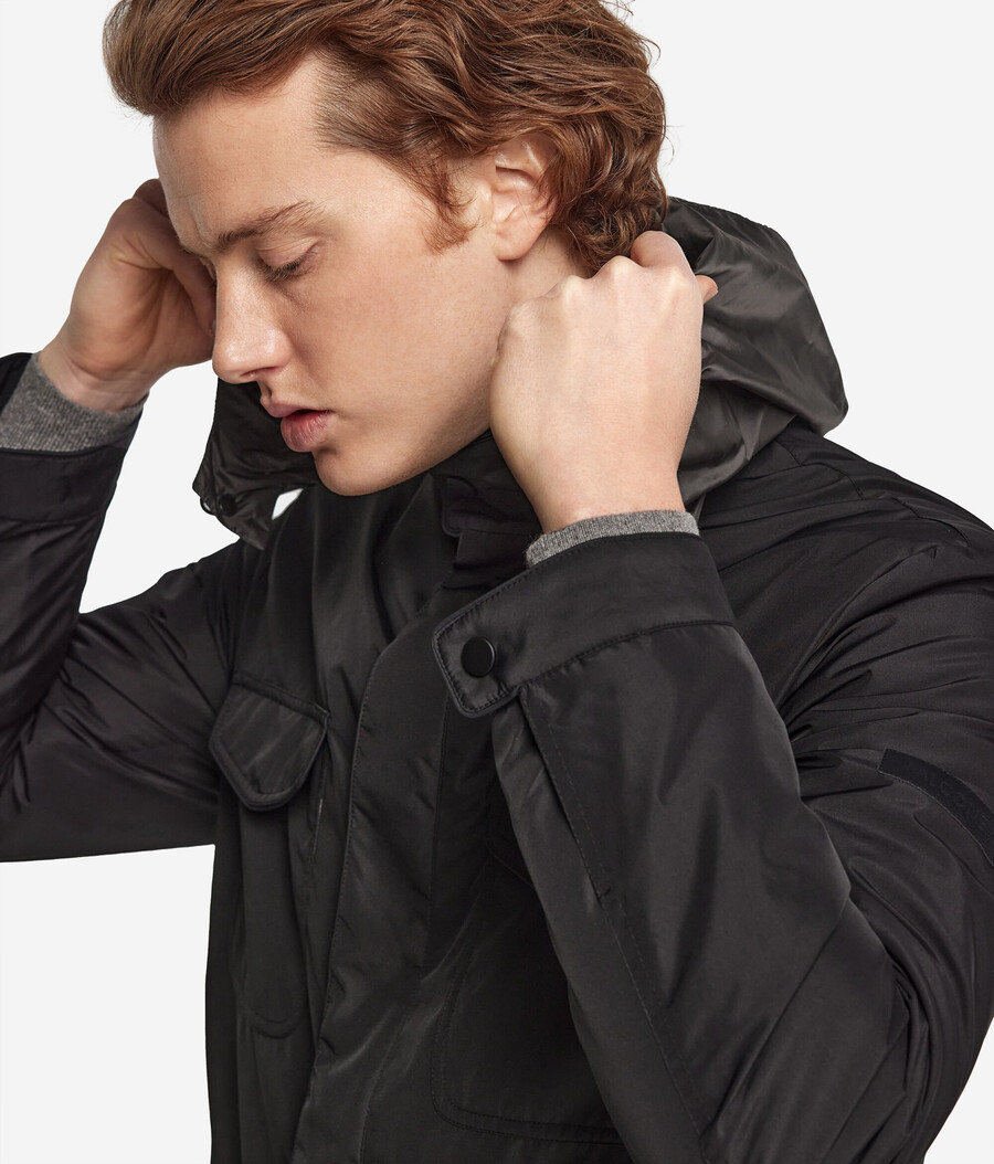 safarijacke aus kaschmir-funktionsgewebe