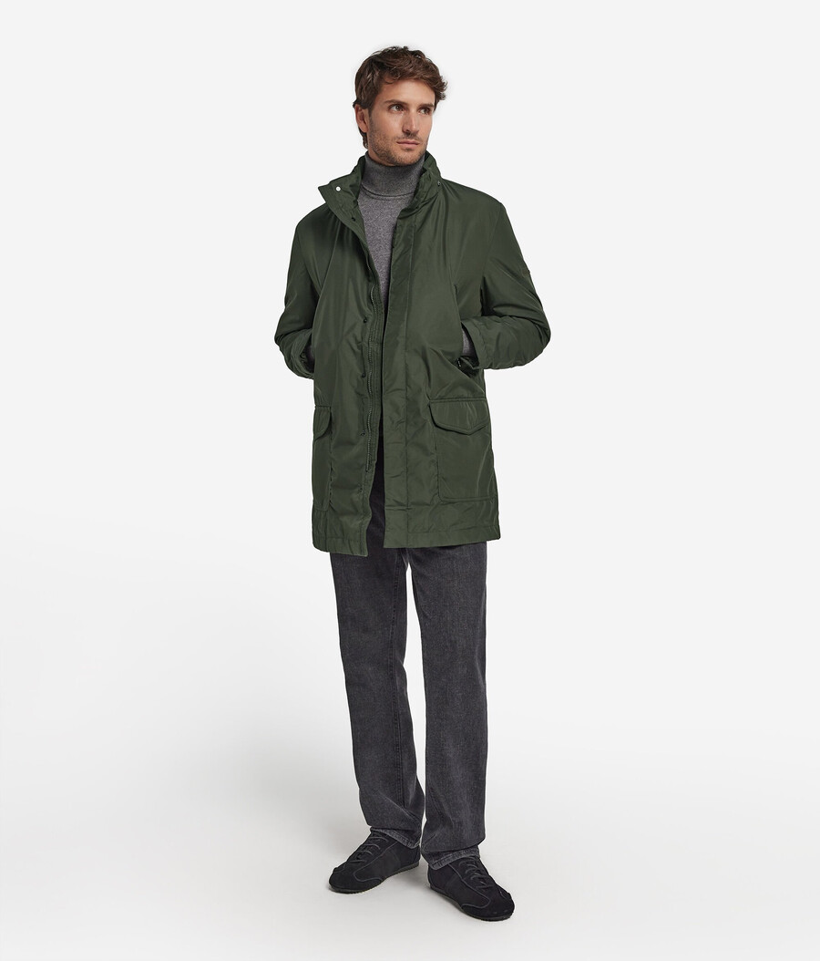 parka aus kaschmir-funktionsgewebe