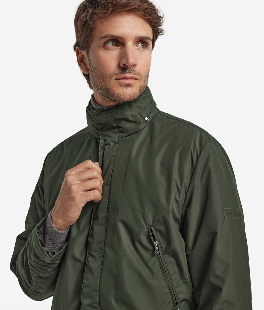 parka aus kaschmir-funktionsgewebe