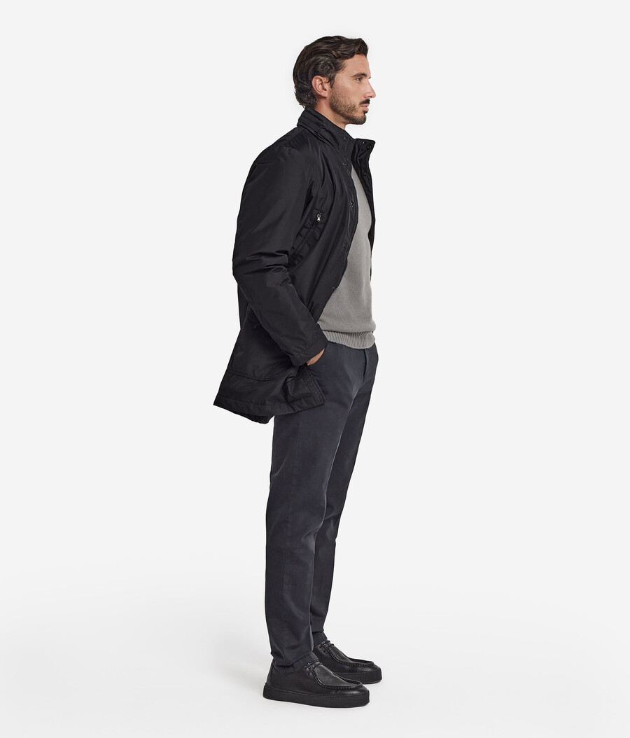 parka aus kaschmir-funktionsgewebe