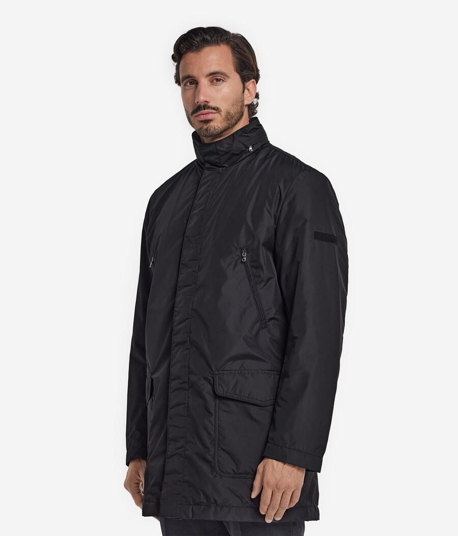parka aus kaschmir-funktionsgewebe